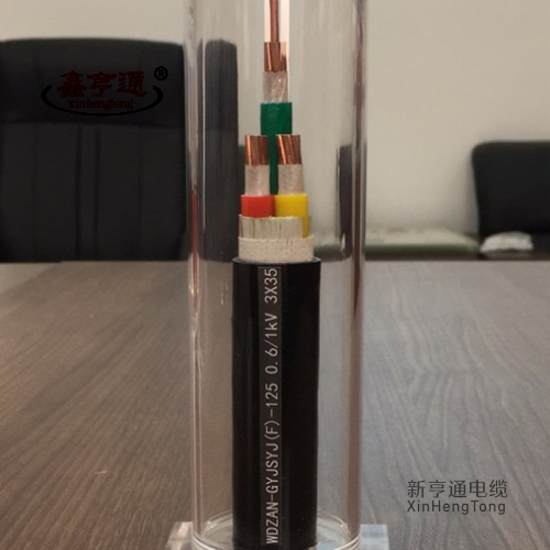 铜芯双层共挤绝缘辐照交联钢带铠装无卤低烟阻燃耐火电力电缆